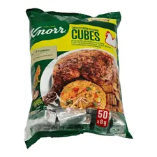 Knorr chicken flavor seasoning cubes 50 x (8g) - image 1 | OMOWEST AFRO INTERCONTINENTAL SHOP