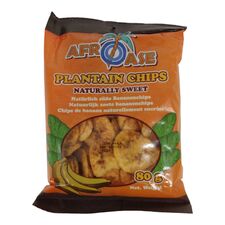 Afroase Plantain Chips Naturally Sweet (80g) - image 1 | Afro Family Shop