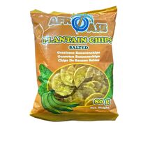 Afroase Plantain Chips | Gesalzene Bananenchips Salted (80g) - image 1 | Omowest Afro Intercontinental Shop