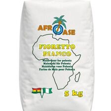 Afro ase Fiorettp Bianco Maize flour for Polenta | Maismehl fur polenta 5kg - image 1 | Omowest Afro Intercontinental Shop | KulturCart