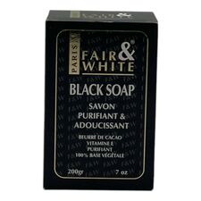 F&W Black Soap With Cocoa Butter, Vitamin E Authentic 7oz/200g - image 1 | Afro Center & Afro Cut Krefeld