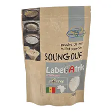 Label afrik 100% nature soungouf milet powder (500g) - image 1 | OMOWEST AFRO INTERCONTINENTAL SHOP | KulturCart