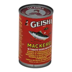 Geisha mackerel in tomato sauce with chili (155gr) - image 2 | OMOWEST AFRO INTERCONTINENTAL SHOP | KulturCart