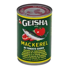 Geisha mackerel in tomato sauce 425 gr - image 1 | OMOWEST AFRO INTERCONTINENTAL SHOP | KulturCart