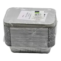 BUNZL Alu-Behalter R42L eckig 700ml m alukaschiertem Deckel (Kombi-Pack) 50 Behälter + 50 Deckel - image 1 | Momjays Afro Markt | KulturCart
