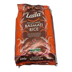Laila golden sella basmati rice (5kg) - image 1 | OMOWEST AFRO INTERCONTINENTAL SHOP | KulturCart