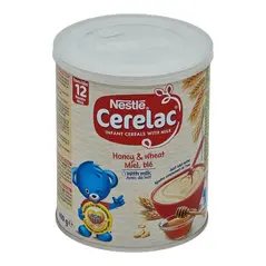 Nestle cerelac infant cereals with milk honey & wheat miel, ble (400g) - image 2 | OMOWEST AFRO INTERCONTINENTAL SHOP