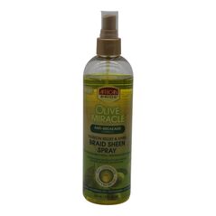 African Pride Olive Miracle Braid Sheen Spray (355ml) - image 1 | Afro Family Shop