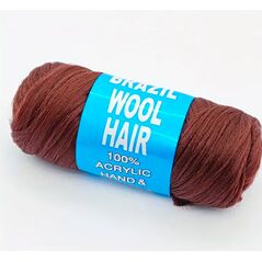 DREAM HAIR BRAZIL WOOL HAIR 100% Acrylic Hand & Machine Knitting Yarn 70g (Brown) - image 1 | Omowest Afro Intercontinental Shop