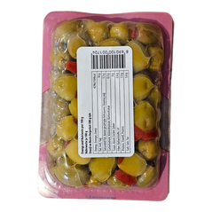 Cebel Biberli Yesil Zeytin | Seedless Green Olive With Paprika | Grüne kernlose Oliven mit roter Paprika (200g) - image 2 | Malaika afro international Markt | KulturCart