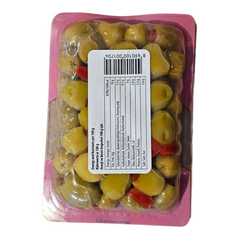 Cebel Biberli Yesil Zeytin | Seedless Green Olive With Paprika | Grüne kernlose Oliven mit roter Paprika (200g) - image 3 | Malaika afro international Markt | KulturCart