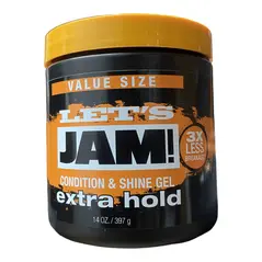 Lets Jam! Condition & shine gel extra hold (397g) - image 1 | OMOWEST AFRO INTERCONTINENTAL SHOP | KulturCart