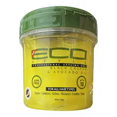 Eco style Professional styling gel Black castor & flaxseed oil (473ml) - image 1 | OMOWEST AFRO INTERCONTINENTAL SHOP | KulturCart