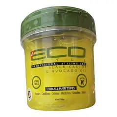 Eco style Professional styling gel Black castor & flaxseed oil (473ml) - image 6 | OMOWEST AFRO INTERCONTINENTAL SHOP | KulturCart