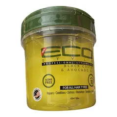 Eco style Professional styling gel Black castor & flaxseed oil (473ml) - image 7 | OMOWEST AFRO INTERCONTINENTAL SHOP | KulturCart