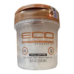 Eco style professional styling gel coconut oil (236ml) - image 2 | OMOWEST AFRO INTERCONTINENTAL SHOP | KulturCart