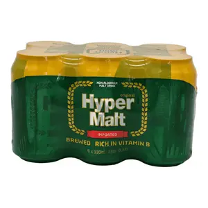 Hyper malt non alcoholic malt drink 6 x (330ml) - image 2 | OMOWEST AFRO INTERCONTINENTAL SHOP | KulturCart