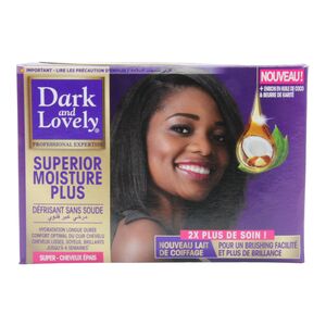 Dark and Lovely Superior Moisture Plus No Lye Relaxer Kit Super | Coarse Hair - image 3 | Afro Family Shop | KulturCart