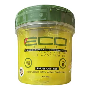 Eco style Professional styling gel Black castor & flaxseed oil (473ml) - image 1 | OMOWEST AFRO INTERCONTINENTAL SHOP