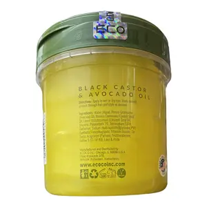 Eco style Professional styling gel Black castor & flaxseed oil (473ml) - image 2 | OMOWEST AFRO INTERCONTINENTAL SHOP