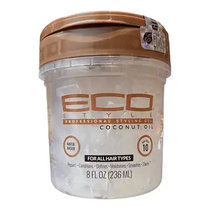Eco style professional styling gel coconut oil (236ml) - image 1 | OMOWEST AFRO INTERCONTINENTAL SHOP | KulturCart
