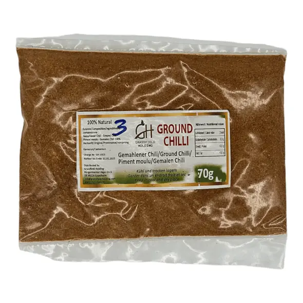 Gh ground chilli (70g) - image 2 | OMOWEST AFRO INTERCONTINENTAL SHOP | KulturCart