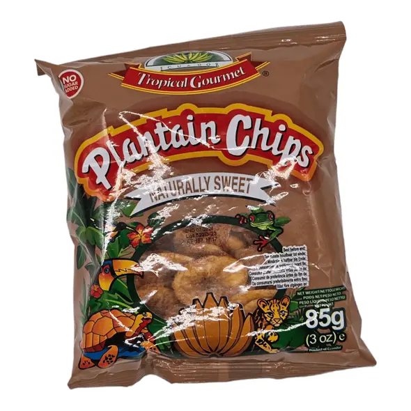 Tropical gourmet plantain chips naturally sweet (85g) - image 2 | OMOWEST AFRO INTERCONTINENTAL SHOP | KulturCart