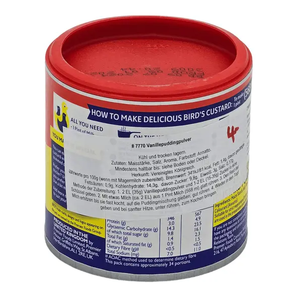 Bird's the original vinalla flavoured custard powder (300g) - image 8 | OMOWEST AFRO INTERCONTINENTAL SHOP | KulturCart