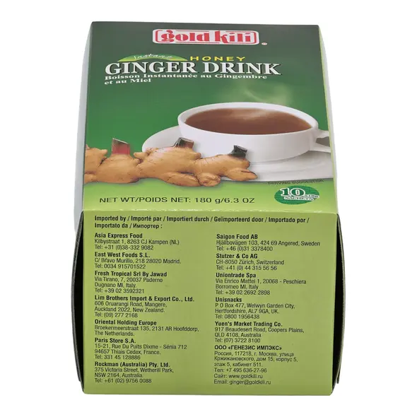 Gold kili honey ginger drink 180g 10 sachets - image 8 | OMOWEST AFRO INTERCONTINENTAL SHOP | KulturCart