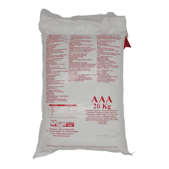Jasmine white scented rice (20kg) - image 4 | OMOWEST AFRO INTERCONTINENTAL SHOP | KulturCart