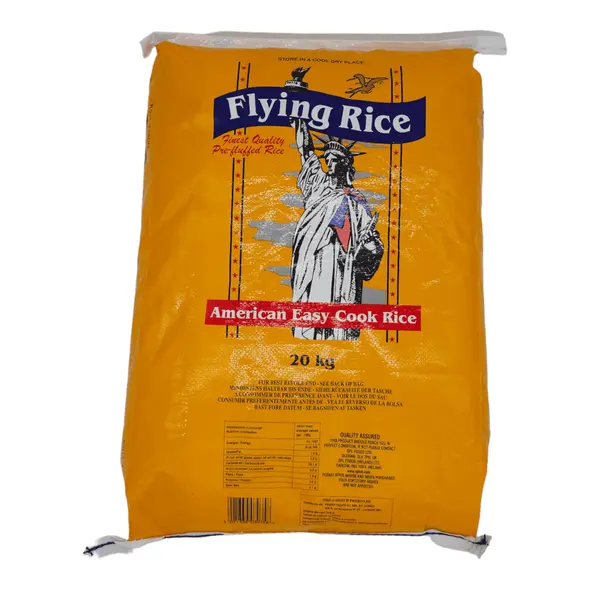 Flying rice triple lion usa easy cook rice (20kg) - image 4 | OMOWEST AFRO INTERCONTINENTAL SHOP | KulturCart
