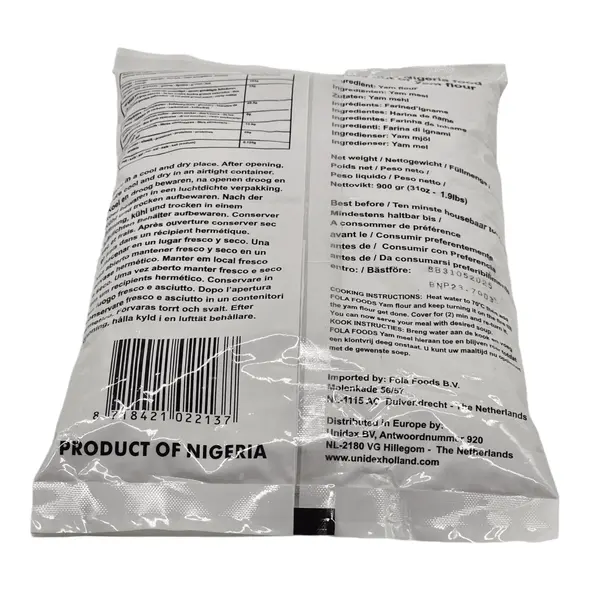 Fola foods authentic african food yam flour (elubo isu) (900gr) - image 4 | OMOWEST AFRO INTERCONTINENTAL SHOP | KulturCart
