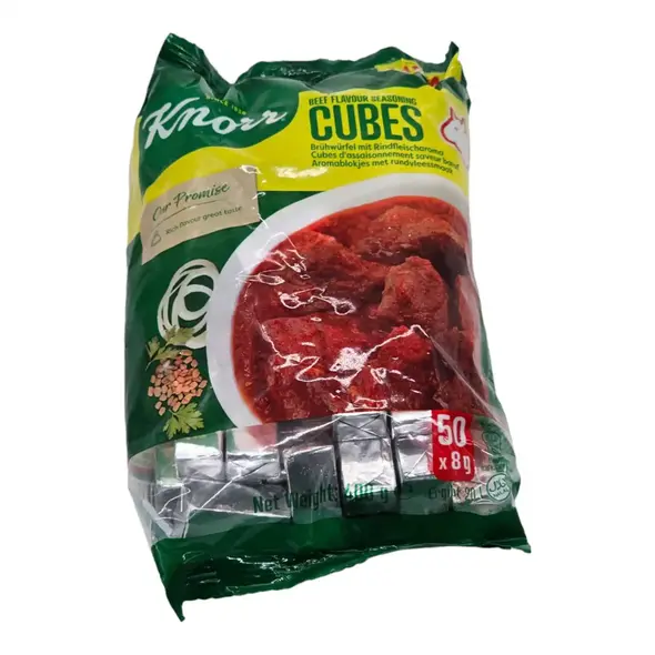 Knorr Beef Flavour Seasoning Cubes (50 x 8g) (400g) - image 1 | Momjays Afro Markt | KulturCart