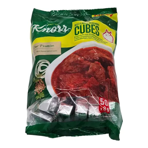 Knorr Beef Flavour Seasoning Cubes (50 x 8g) (400g) - image 3 | OMOWEST AFRO INTERCONTINENTAL SHOP | KulturCart