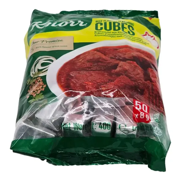Knorr Beef Flavour Seasoning Cubes (50 x 8g) (400g) - image 4 | OMOWEST AFRO INTERCONTINENTAL SHOP | KulturCart