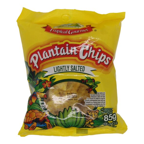 Tropical Gourmet Plantain Chips Lightly Salted (85g) - image 1 | Afro Family Shop | KulturCart