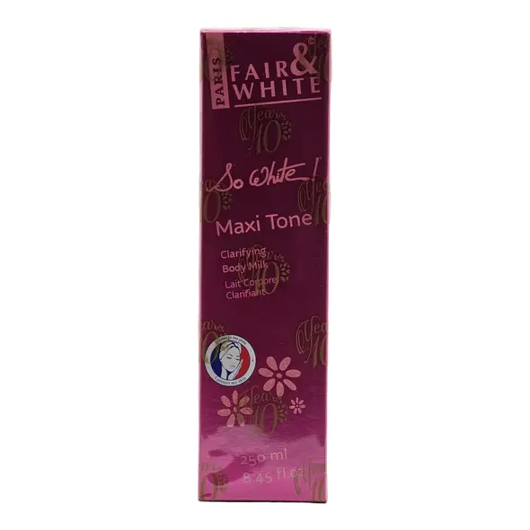 FAIR & WHITE SO WHITE MAXI TONE 250ml - image 12 | OMOWEST AFRO INTERCONTINENTAL SHOP