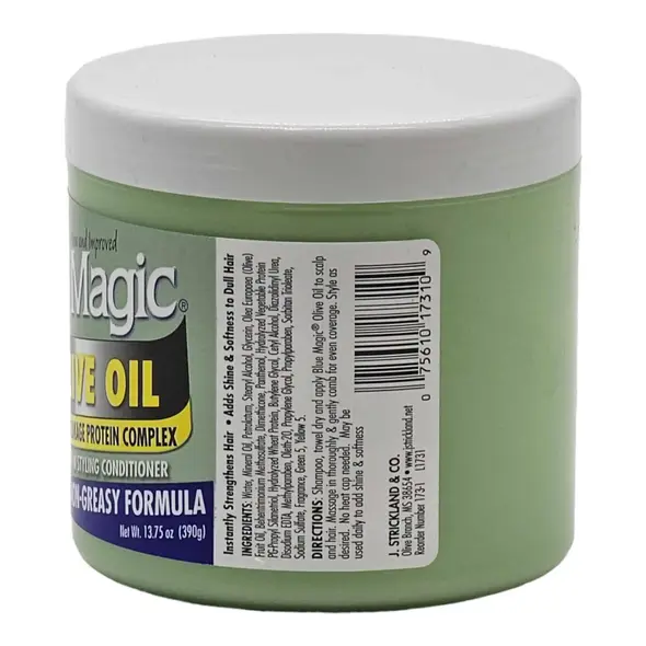 Blue Magic Olive Oil Leave-in Styling Conditioner - Non-Greasy Formula (390g) - image 3 | Momjays Afro Markt