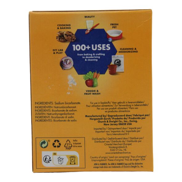 Arm & Hammer Pure Baking Soda (454g) - image 3 | Afro Family Shop