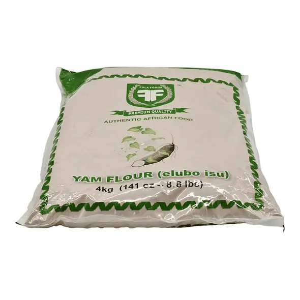 Fola foods authentic african food yam flour (elubo isu) (4kg) - image 2 | OMOWEST AFRO INTERCONTINENTAL SHOP
