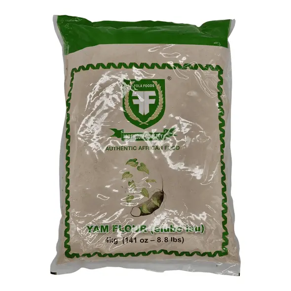 Fola foods authentic african food yam flour (elubo isu) (4kg) - image 3 | OMOWEST AFRO INTERCONTINENTAL SHOP