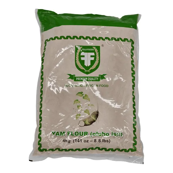 Fola foods authentic african food yam flour (elubo isu) (4kg) - image 4 | OMOWEST AFRO INTERCONTINENTAL SHOP