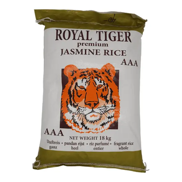 Royal tiger premium jasmine rice (18kg) - image 3 | OMOWEST AFRO INTERCONTINENTAL SHOP