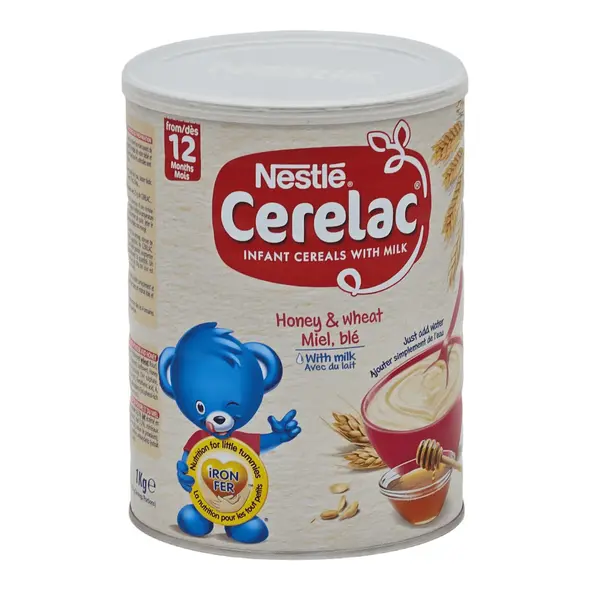Nestle cerelac infant cereals with milk honey & wheat miel, ble (1kg) - image 3 | OMOWEST AFRO INTERCONTINENTAL SHOP