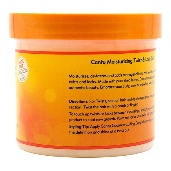 Cantu Shea Butter for Natural Hair Moisturizing Twist & Lock Gel (370g) - image 3 | Afro Family Shop | KulturCart