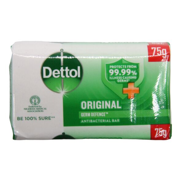 Dettol Germ Defence Anti Bacterial Bar (75g) - image 1 | Afro Family Shop