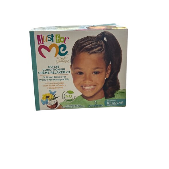 Just for me natural hair milk. No lye conditioning Relaxer kit - image 1 | Omowest Afro Intercontinental Shop | KulturCart