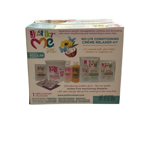 Just for me natural hair milk. No lye conditioning Relaxer kit - image 3 | Omowest Afro Intercontinental Shop | KulturCart