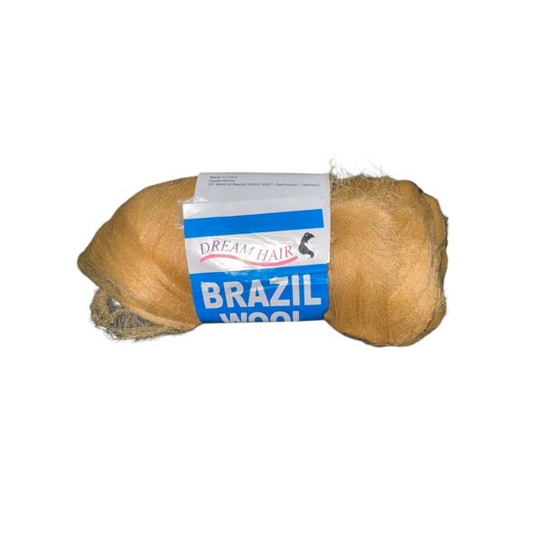 DREAM HAIR BRAZIL WOOL HAIR 100% Acrylic Hand & Machine Knitting Yarn 70g (Gold) - image 2 | Omowest Afro Intercontinental Shop