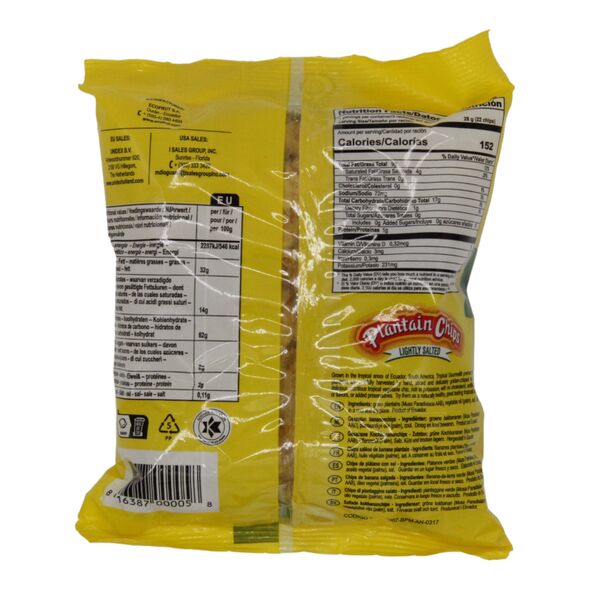 Tropical Gourmet Plantain Chips Lightly Salted (85g) - image 2 | Afro Family Shop